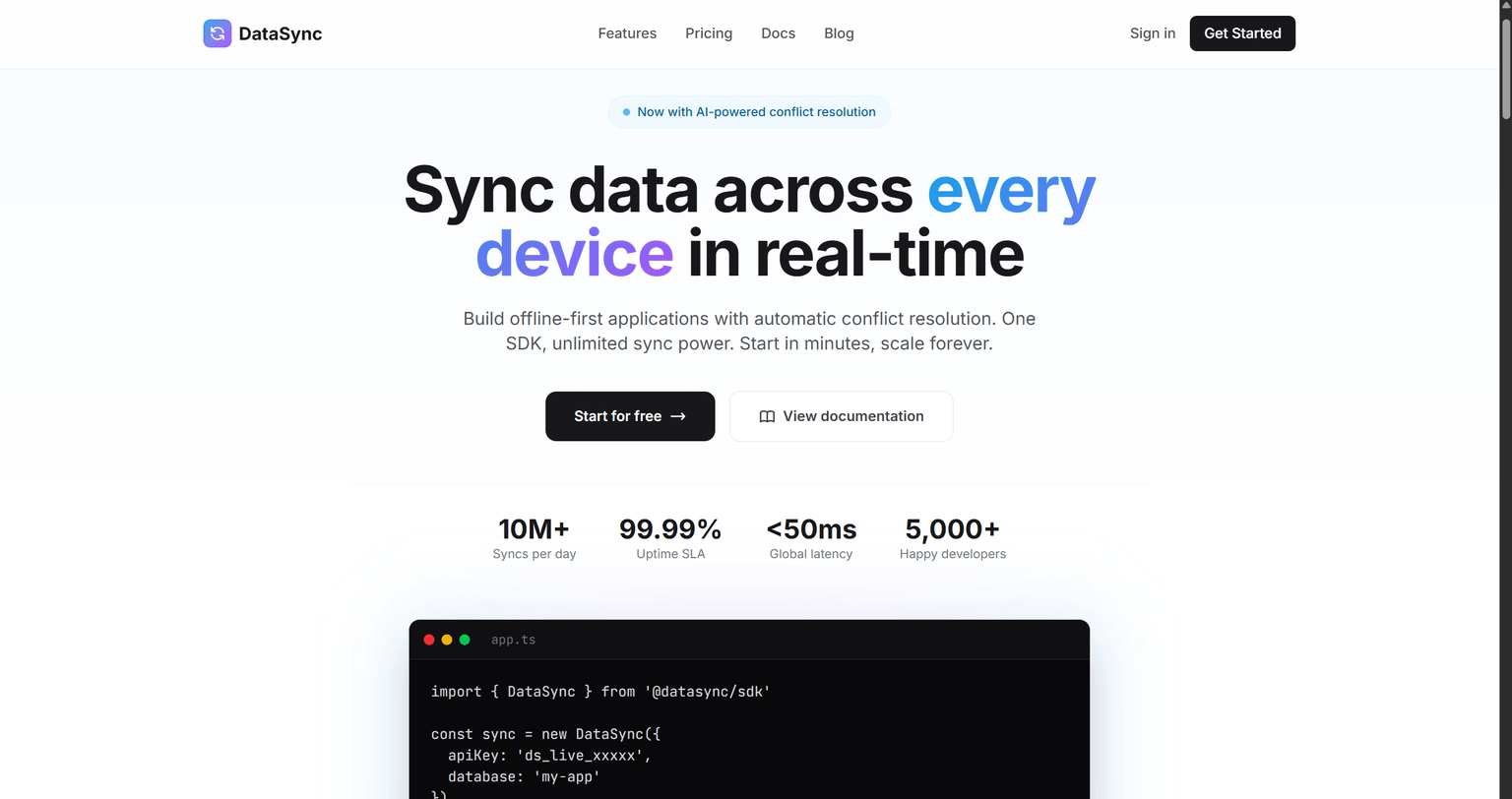 DataSync featured screenshot