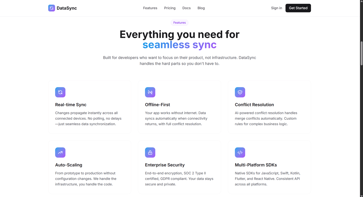 DataSync screenshot