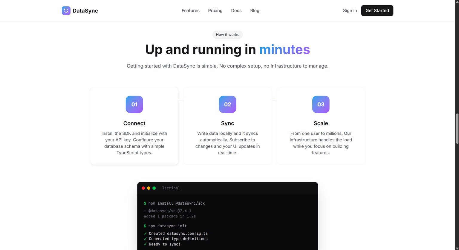 DataSync screenshot