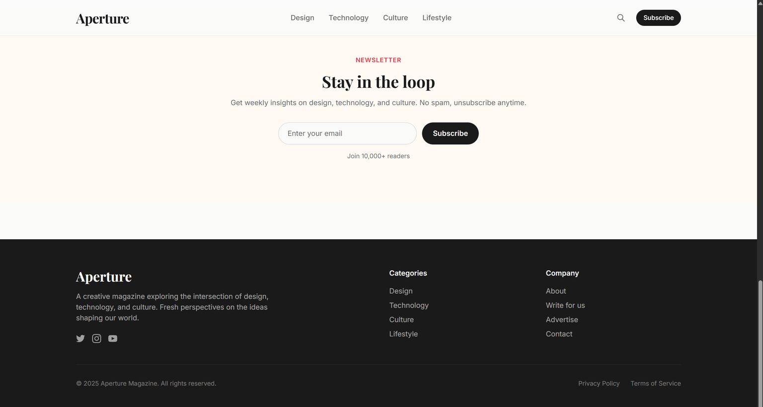 Astro Blog screenshot