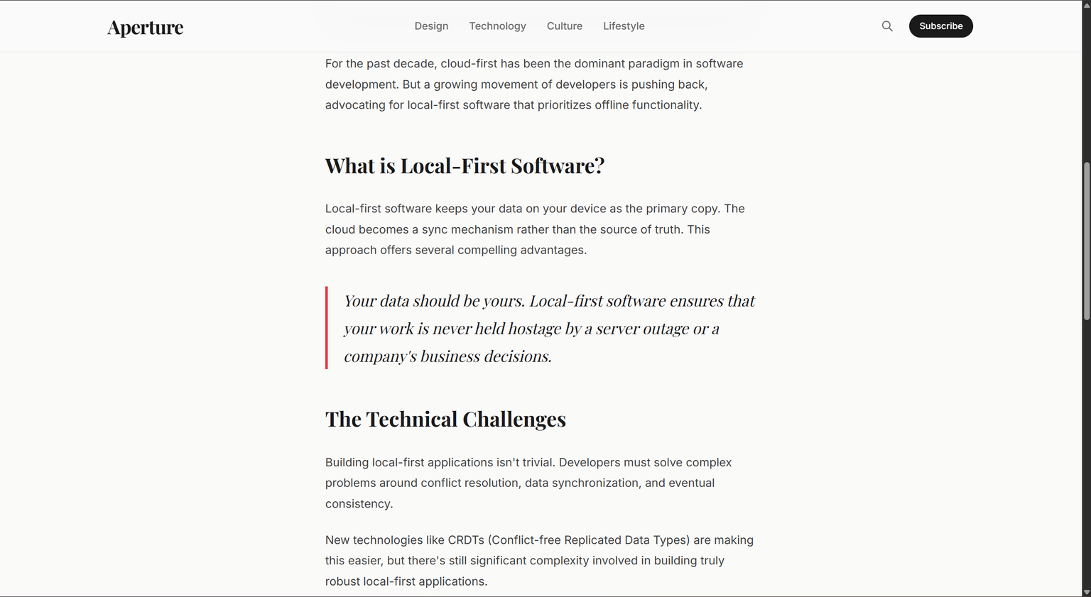 Astro Blog screenshot