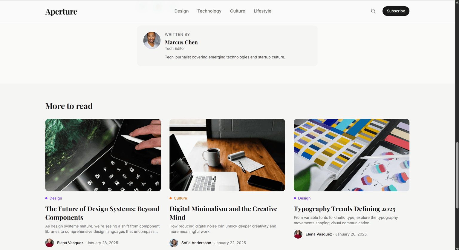 Astro Blog screenshot